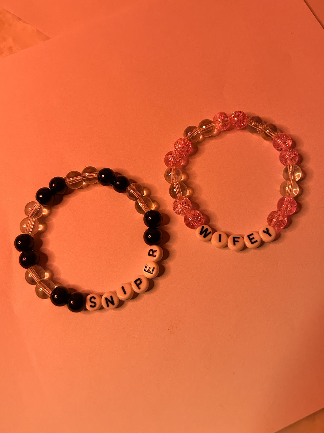 SNIPER & WIFEY MATCHING BRACELETS