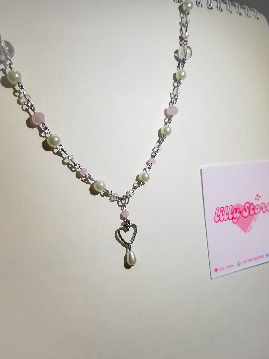 HEART DROP NECKLACE & EARRINGS SET