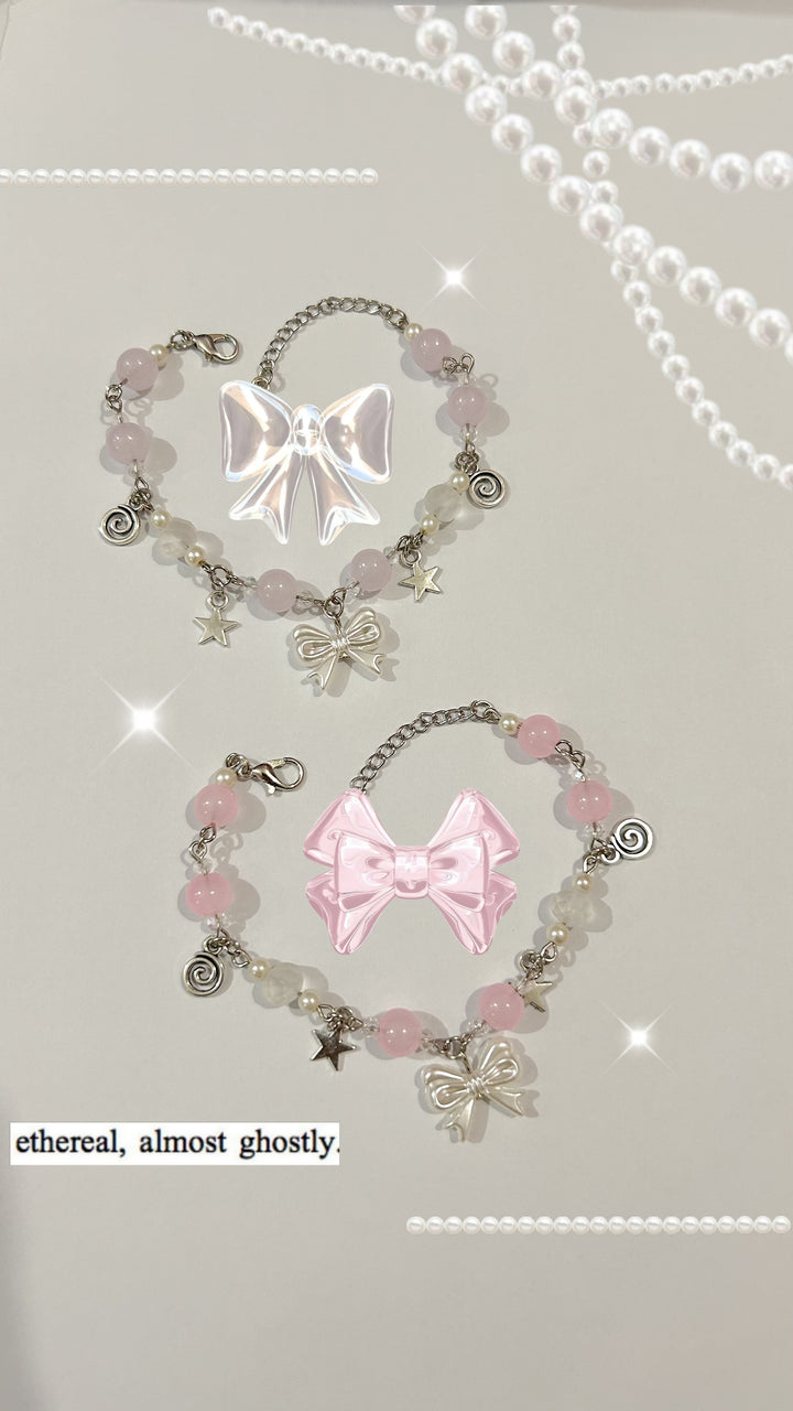 Vanilla Lace Pearl Bracelet 🍦🎀🤍