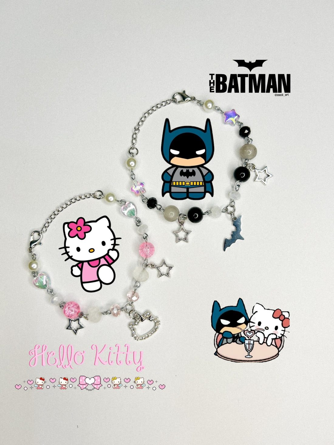 BATMAN & HELLOKITTY BRACELETS FOR COUPLES