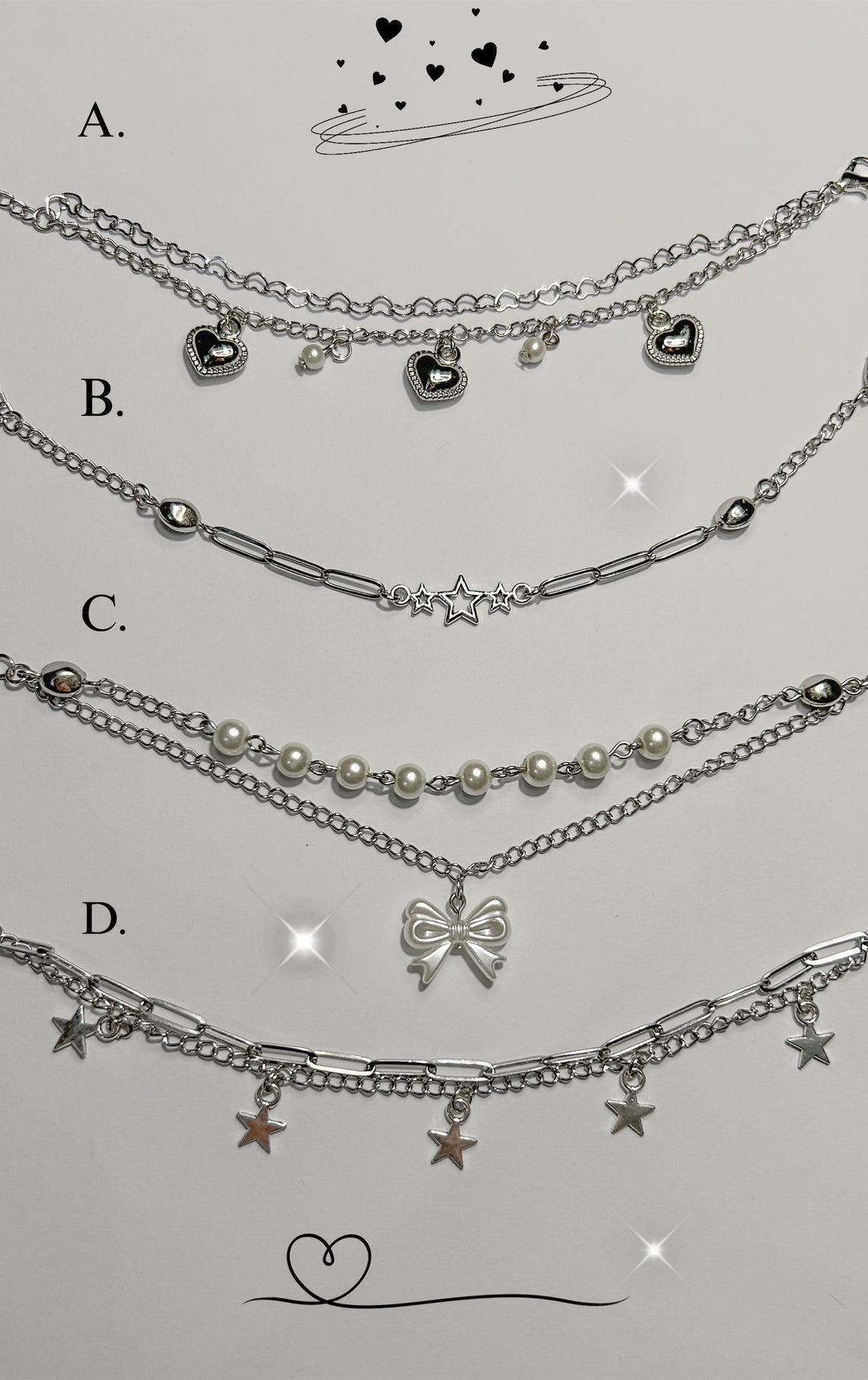 NEW CHAINS DROP BRACELETS