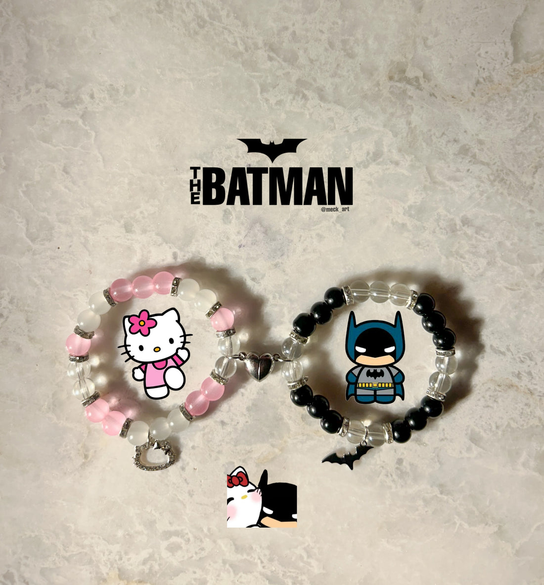 BATMAN & HELLO KITTY BRACELETS FOR COUPLES