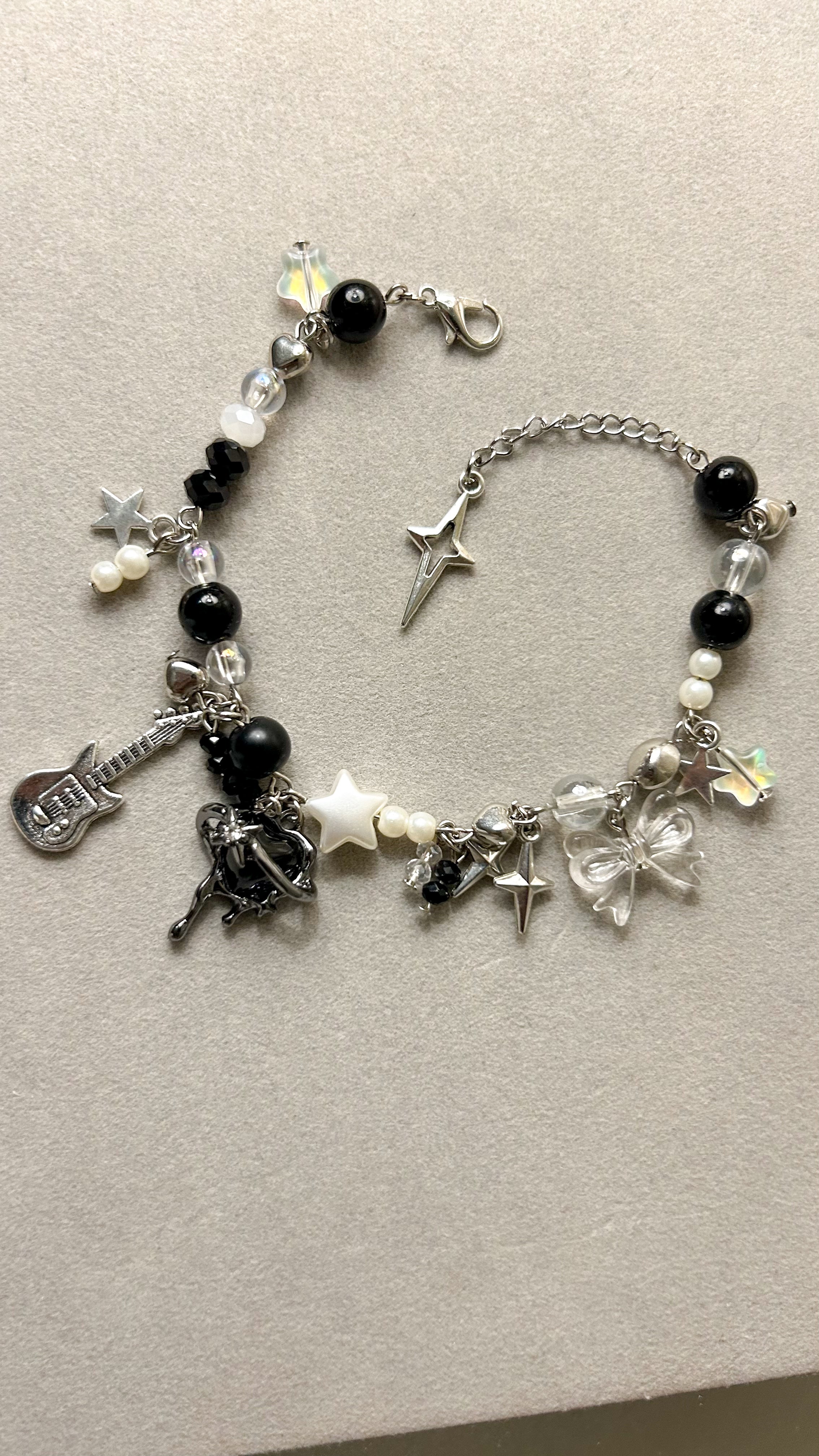 Rockstar Pop Charm Bracelet 🎸✨🖤