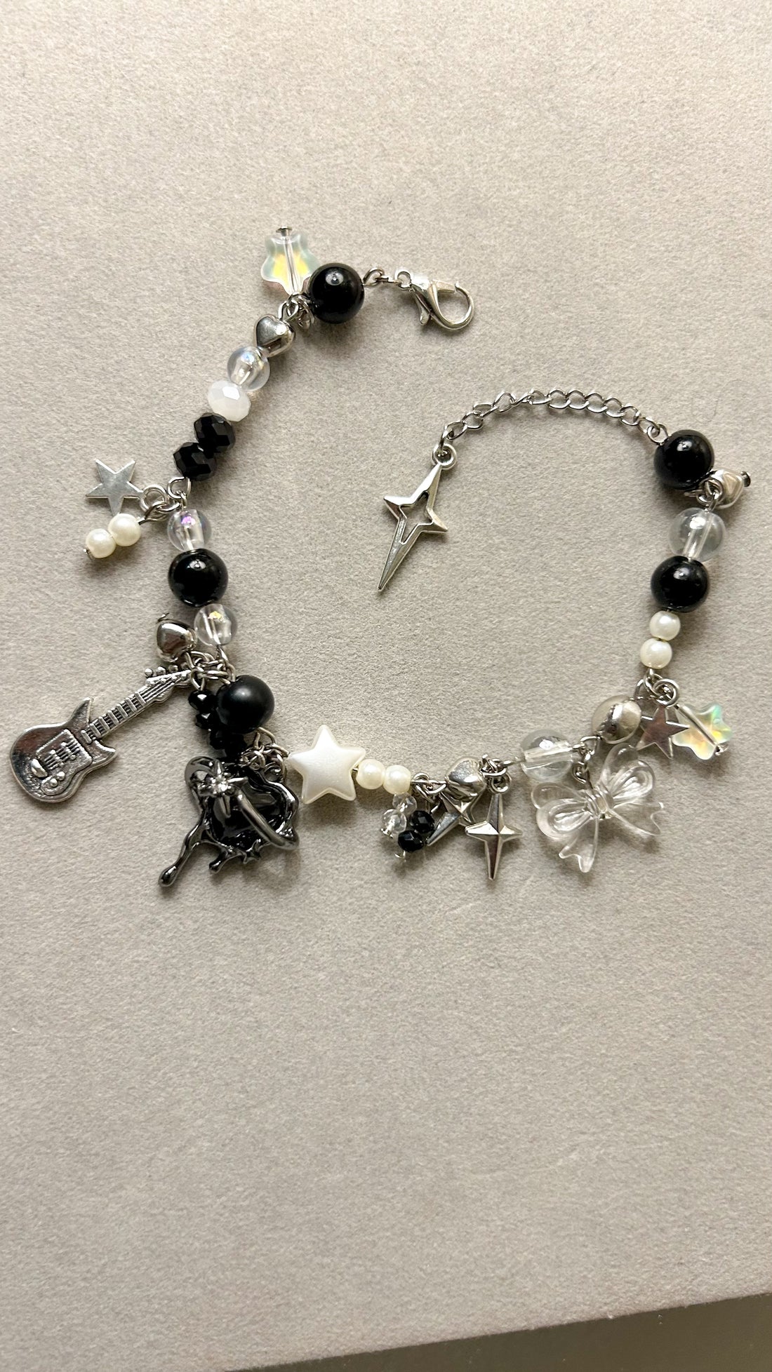 Rockstar Pop Charm Bracelet 🎸✨🖤
