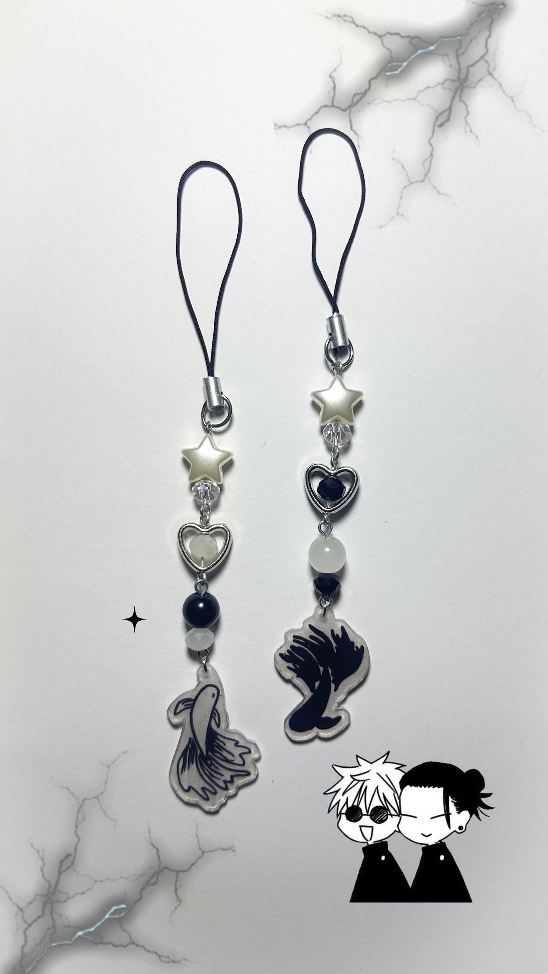 BETA FISH INSPIRED PHONE CHARM