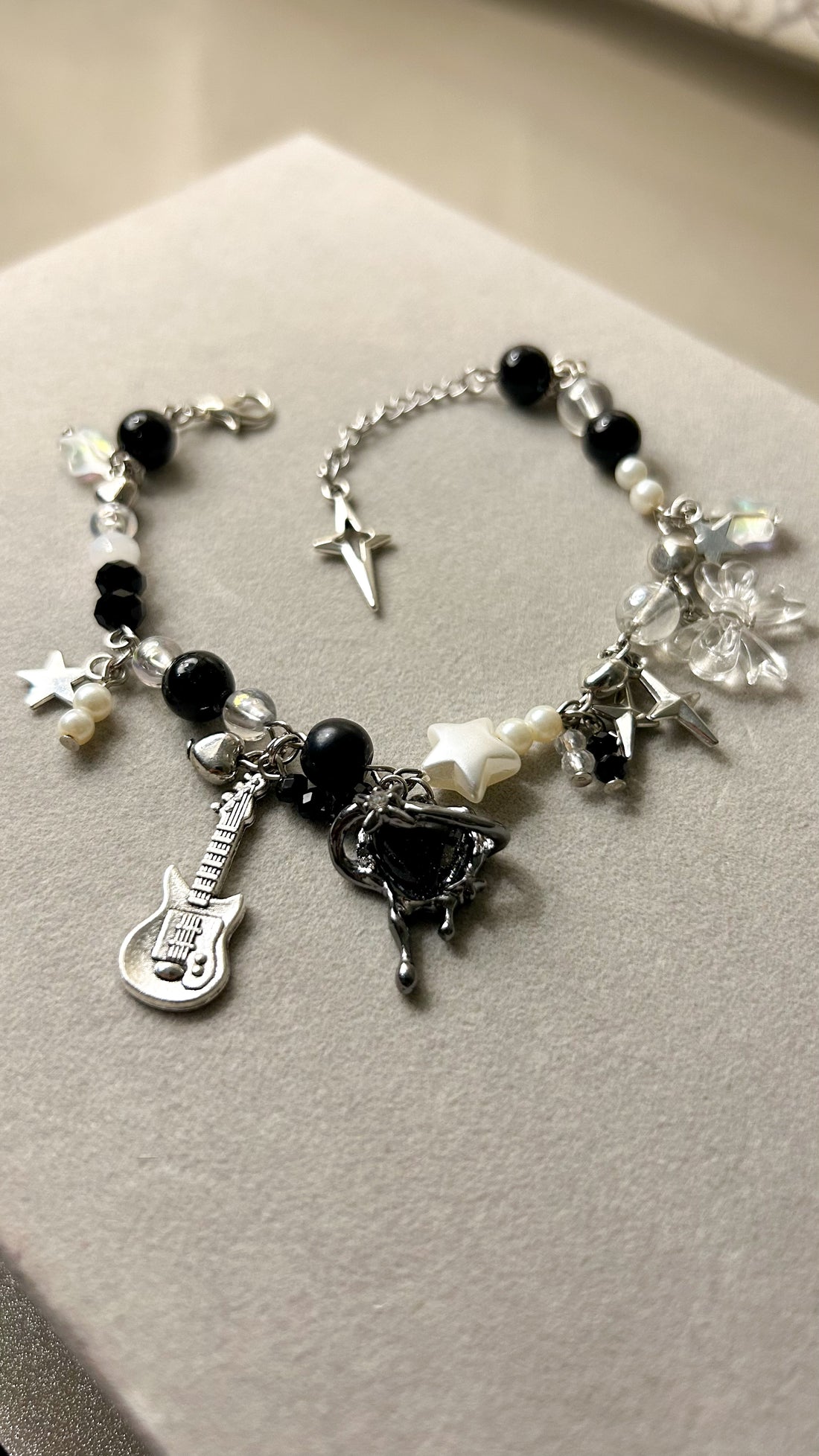 Rockstar Pop Charm Bracelet 🎸✨🖤