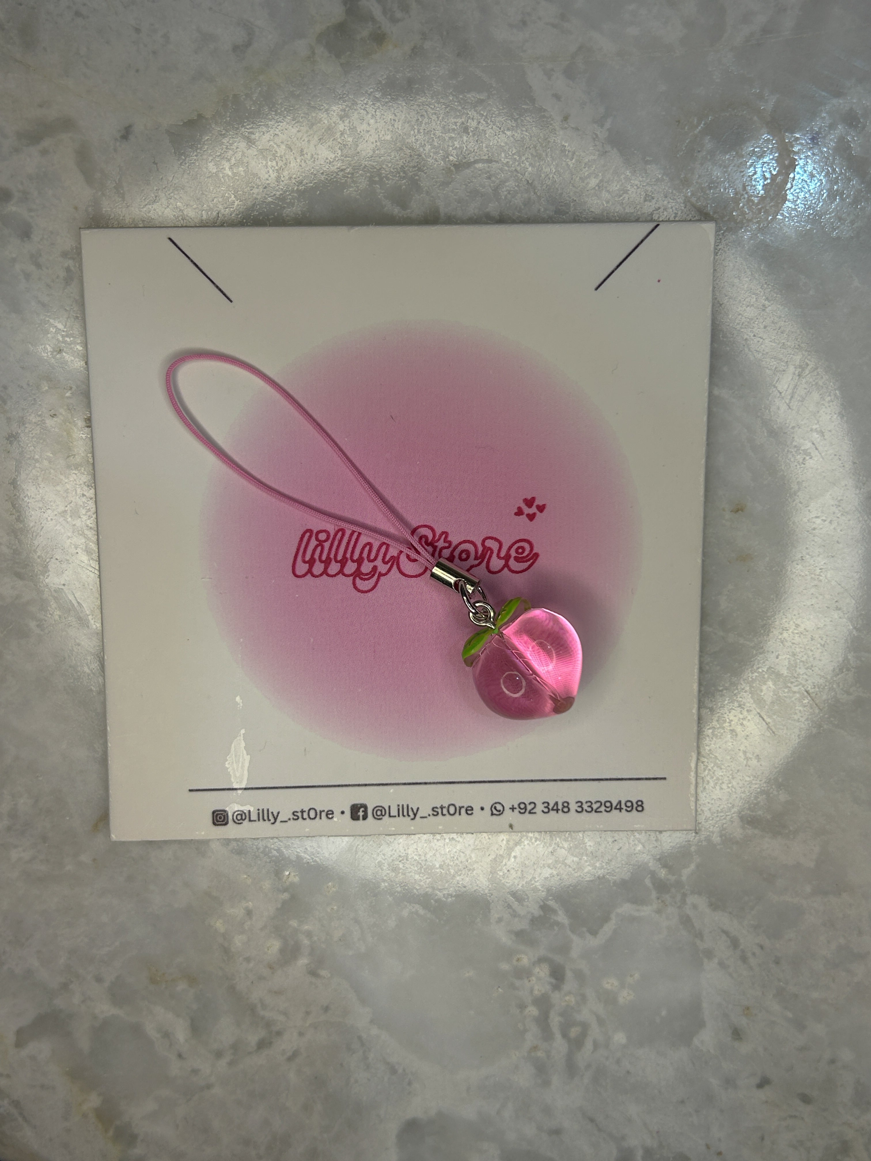 PEACH PHONE CHARM