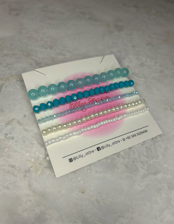 PASTEL COLOURS BRACELETS STACKS