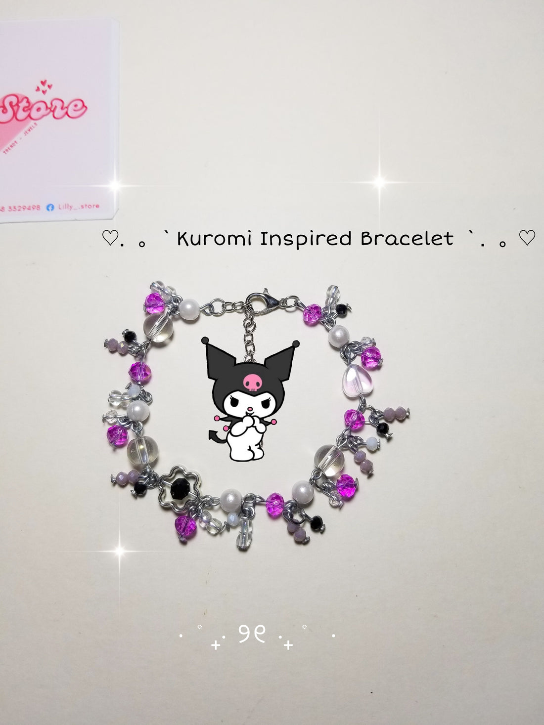 KUROMI INSPIRED BRACELET