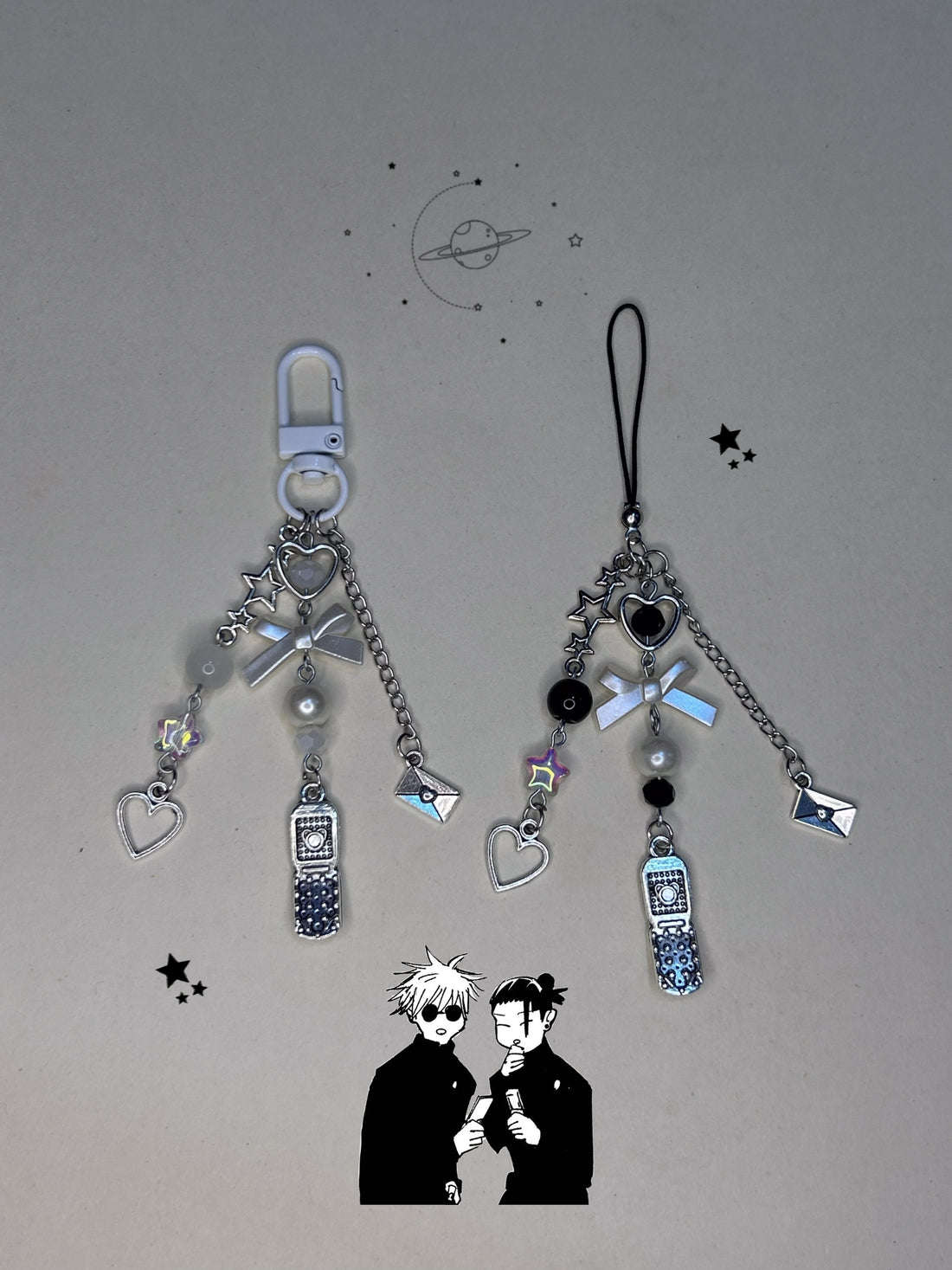 GETO KEY CHAIN & JOJO PHONE CHARM