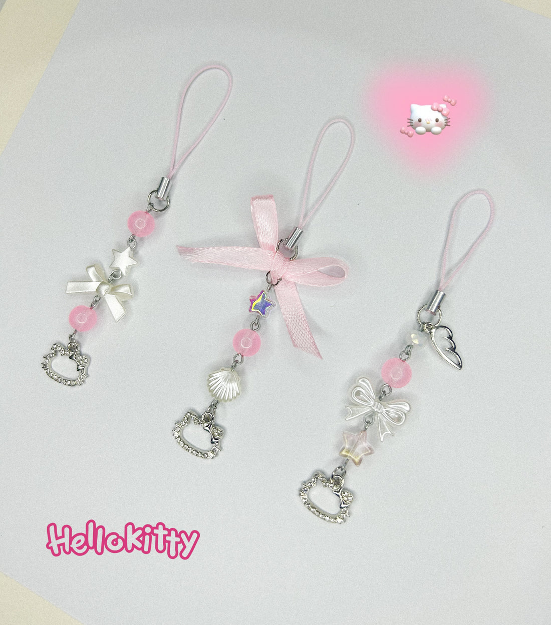 HELLOKITTY PHONE CHARMS